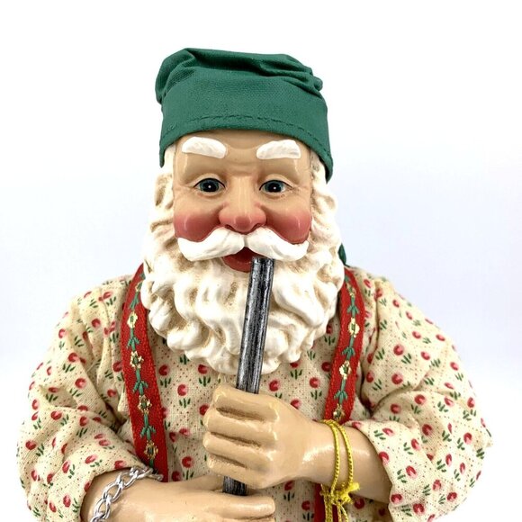 Clothtique Santa Possible Dreams Glassworks Glass Blowing 10" NWT 2000 Vintage - Picture 2 of 10